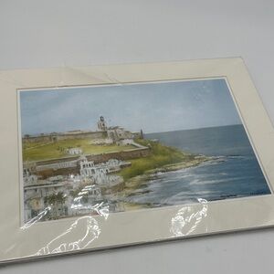 New El Morro, Puerto Rico Matted Print